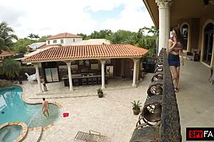 Horny Stepsister Begs for Stepbro's Monster Cock After Caught Masturbating