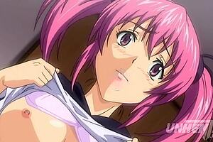 Hey, busty teen visits doctor in hentai