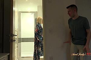 Aunt Amy, Busty 59yo Gilf, Catches Me Watching Her Undress?