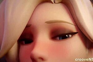 Overwatch animated porn compilation with anime-style action