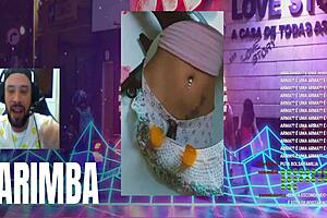 Brazilian solo in web chat, softly teasing.