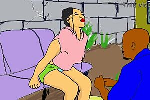 Lonely African Babe Feels Emotional Release Fucked By Nailcutter