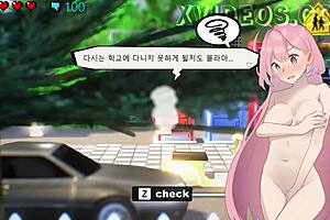 hey hazuka shiina, why are you wandering naked in the game gallery?