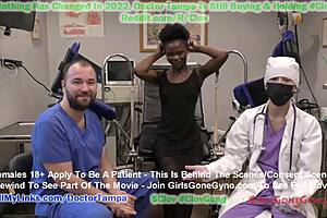 Virgin Rina Arem gets deflowered clinically by Doctor Tampa