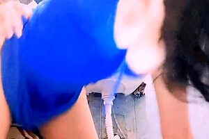 I devour a busty big-ass Latina stepmom, but she says today her husband fucks that ass, hoping for a threesome in real homemade amateur sex