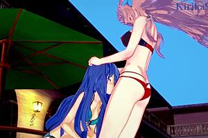 tsubasa kazanari and maria intense futanari sex