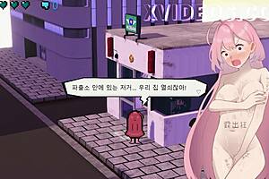 hey hazuka shiina, why are you wandering naked in the game gallery?