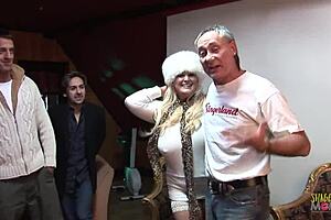 Curvy Blonde Milf Sucking And Assfucking Multiple Guys At The Same Time!