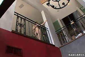 Stunning blonde milf mommy engages in mature gay mother-in-law roleplay with intense actions.