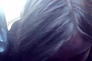 lesbian bestie teases with sloppy road head.