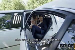 Bride4k bums engage in gay fucking with big cocks in car