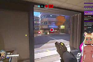 vtuber lewdneko gets spanked playing overwatch part 2