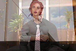 Rough Blowjob on Big Tits Bent Over