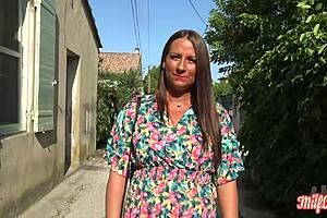 Mila’s young MILF wants to try two men part 1