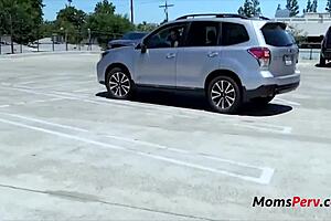 Step-sister Artemisia gives a blow job in a car park