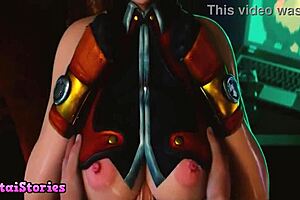 the stepdaughter in the game can't get enough of sucking that big cock