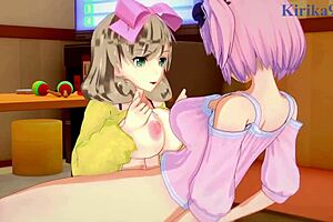 ryona yumi haruka hibari in senran kagura anime adventure