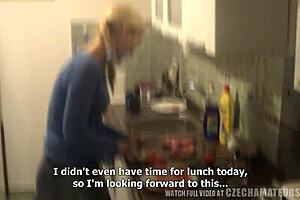 Hardcore POV video of horny housewife on a fucking machine