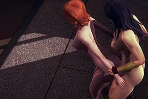 Futanari hentai with Marvel and DC superheroes and cosplay