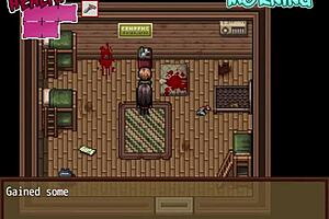 Wow, curing the hot scientist in this hentai game!