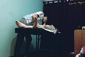 Oiled gay massage with cock sucking and happy ending part 2