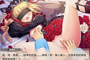 In the anime world, a divine princess performs a rose waltz with Vishnu's essence.