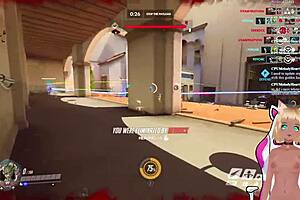 vtuber lewdneko gets spanked playing overwatch part 2