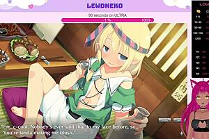 lewdneko's playing evenicle, moaning while using dildos and vibrators.