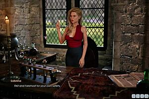 Fat hentai babe sucks huge cock in lust academy. She gets fucked hard in episode six.