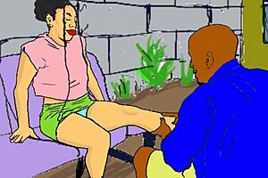 Lonely African Babe Feels Emotional Release Fucked By Nailcutter