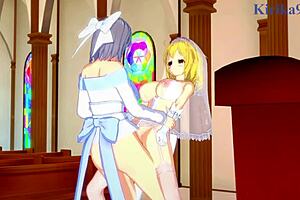 ryona yumi haruka hibari in senran kagura anime adventure