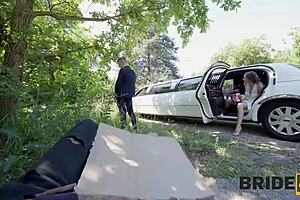 Bride4k bums engage in gay fucking with big cocks in car