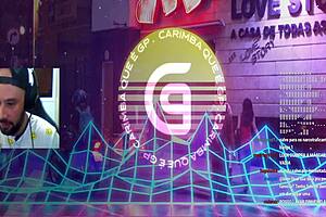 Brazilian solo in web chat, softly teasing.