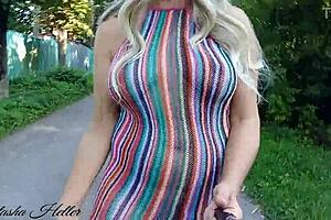 I Flash My Big Tits and Ass While Walking Naked in the Suburbs