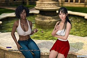 Fat hentai babe sucks huge cock in lust academy. She gets fucked hard in episode six.