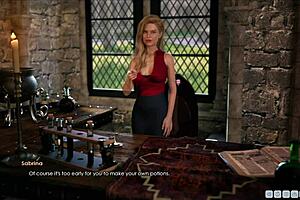 Fat hentai babe sucks huge cock in lust academy. She gets fucked hard in episode six.