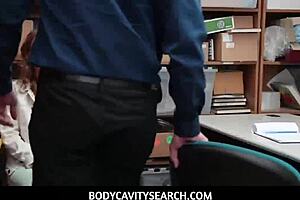 burglar daisy stone caught in shop, make me cum to go home