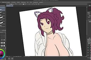 Tanjiro swaphead hentai commission: anime adventures