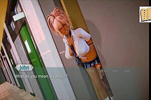 Academy 10 anime hentai game features characters in various roles and actions