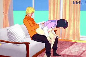 hinata hyuga and naruto uzumaki have intense sex in naruto hentai