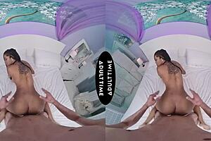 VR titty fucks and cock riding with hot California girls