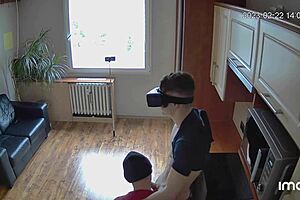 i'm watching this gay slut get fucked on the kitchen counter