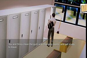 Academy 10 anime hentai game features characters in various roles and actions