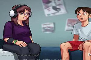 summertimesaga adventure with chubby girl in headphones episode 4 scene 95