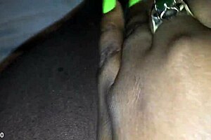 Fingering my tight black creamy pink pussy
