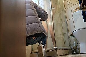 Caught in the act with my stepmum's tight pussy