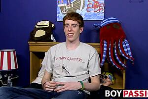 Redhead Twink Gets Interviewed Then Fucked Hard In Solo Anal Session!