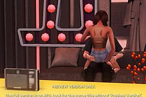 Tipsy Stars Share A Passionate Kiss In 3D Hentai Preview