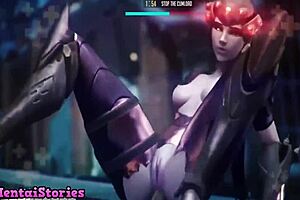 Step Dad Slides into Me Perfectly in Hardcore Anime Game