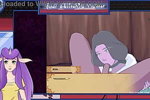 Avatar the last airbender trainer gives milfy blowjob with moaning and orgasm 😍